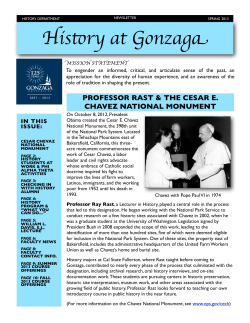 Spring 2013 - Gonzaga University