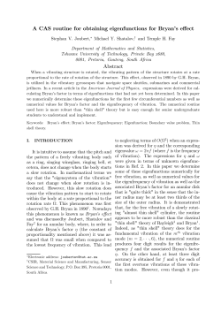 A CAS routine for obtaining eigenfunctions for Bryan`s