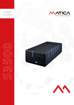 S3500 S3500 Product Information Brochure