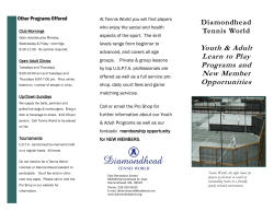 Learn to Play Tennis Options