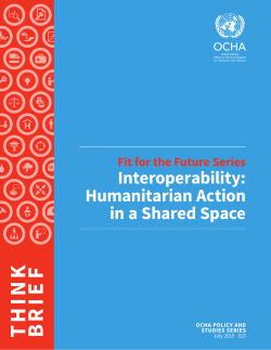 Interoperability: Humanitarian Action in a Shared Space