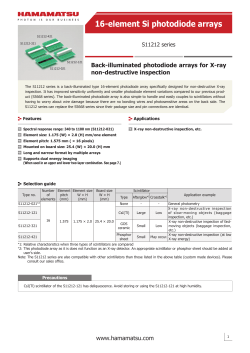 16-element Si photodiode arrays
