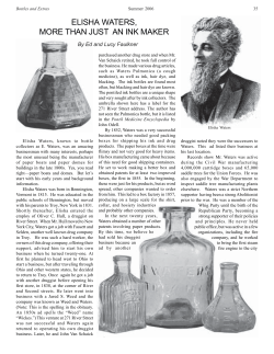 ELISHA WATERS, MORE THAN JUST AN INK MAKER