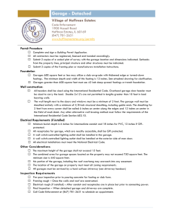 Garage - Detached - Village of Hoffman Estates