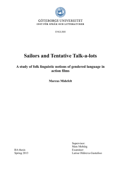 Sailors and Tentative Talk-a-lots