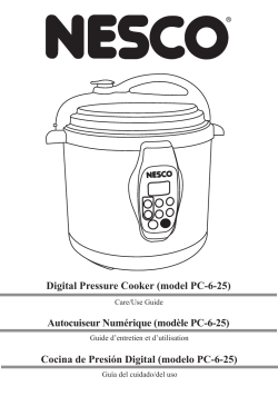 Digital Pressure Cooker (model PC-6-25)