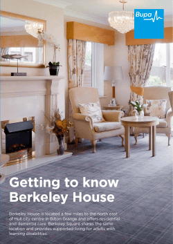 Berkeley House Getting to know