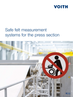 Safe felt measurement systems for the press section