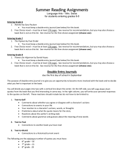 Middle School - Gottesman RTW Academy