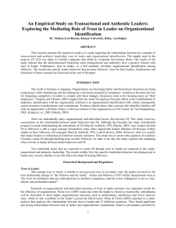 An Empirical Study on Transactional and Authentic Leaders