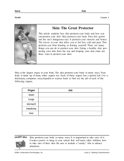 Reading Comprehension LL Worksheet