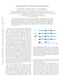 Coupling Identical 1D Many