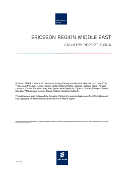 ERICSSON REGION MIDDLE EAST