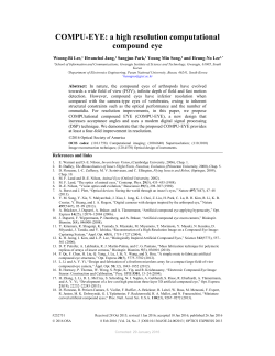COMPU-EYE: a high resolution computational compound eye