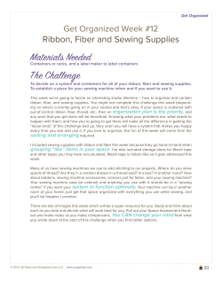 Materials Needed The Challenge