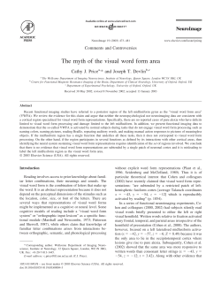 The myth of the visual word form area