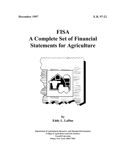 FISA A Complete Set of Financial Statements for