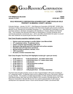 property - Gold Resource Corporation