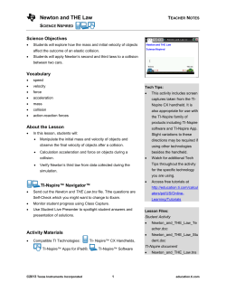 Summary of lesson - TI Education