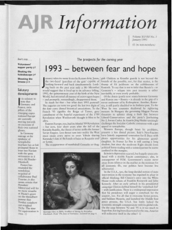 Jan - The Association of Jewish Refugees