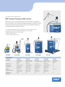 SKF Grease Pumps LAGG series