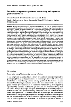 Sea surface temperature gradients, baroclinicity