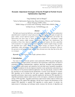 Dynamic Adjustment Strategies of Inertia Weight in Particle