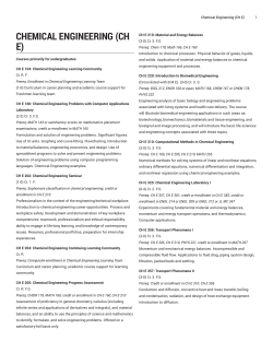 Chemical Engineering (CH E) - Iowa State University Catalog