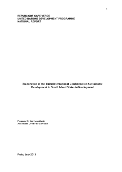 Cape Verde - Sustainable Development Knowledge Platform