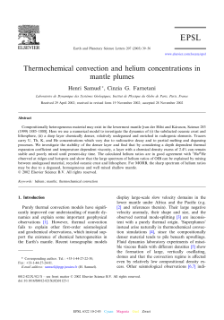 Thermochemical convection and helium concentrations in mantle