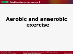 Aerobic and anaerobic exercise