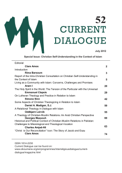 current dialogue - World Council of Churches
