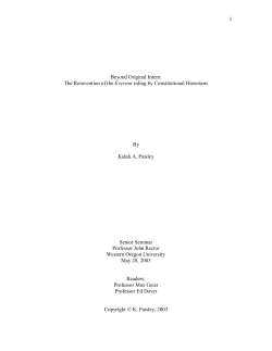 The Everson Case - Western Oregon University