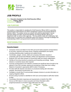 job profile - Energy Efficiency Alberta