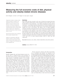 Measuring the full economic costs of diet, physical activity and