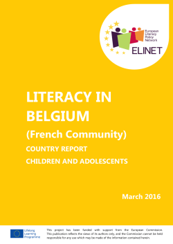 literacy in belgium