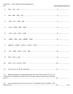 Dr Numsen &ndash; Junior High Calculator Applications Q-2