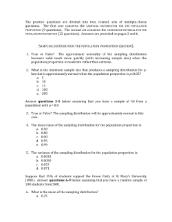 The practice questions are divided into two, related, sets of multiple-‐c