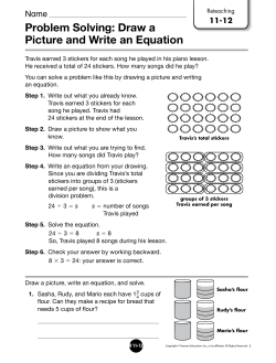 Problem Solving: Draw a Picture and Write an Equation