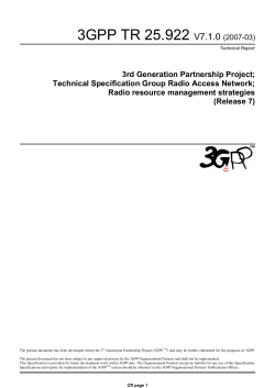 3GPP TR 25.922