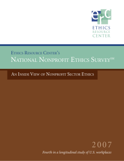 national nonprofit ethics survey