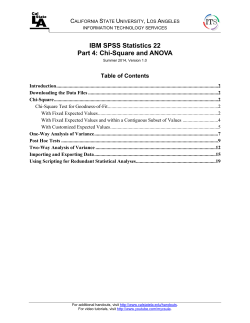 IBM SPSS Statistics 22 Part 4: Chi