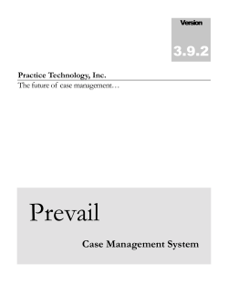 Case Management System - Prevail Case Management