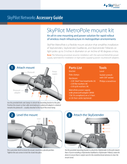 MetroPole Mount Kit