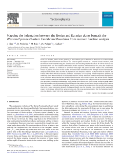 Mapping the indentation between the Iberian and Eurasian plates