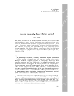 Income Inequality: Does Inflation Matter?