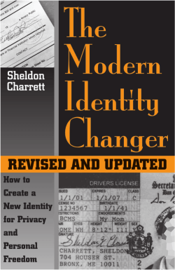 How to Create a New Identity for Privacy and Personal Freedom