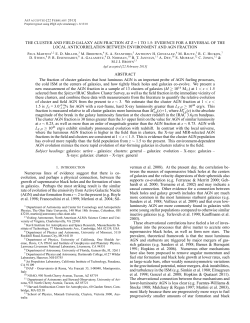the cluster and field galaxy agn fraction at z = 1 to 1.5