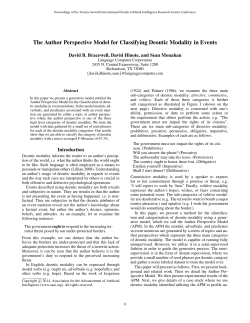 The Author Perspective Model for Classifying Deontic Modality in