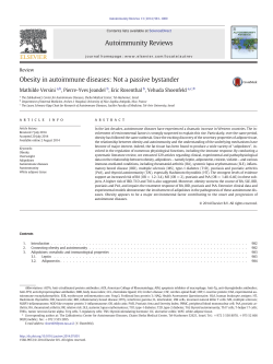 Obesity in autoimmune diseases: Not a passive